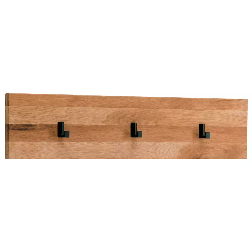 Lomadox Garderoben Set LEUNA-64 in Eiche massiv geölt, B/H/T: ca. 80/200/39 cm Outlet