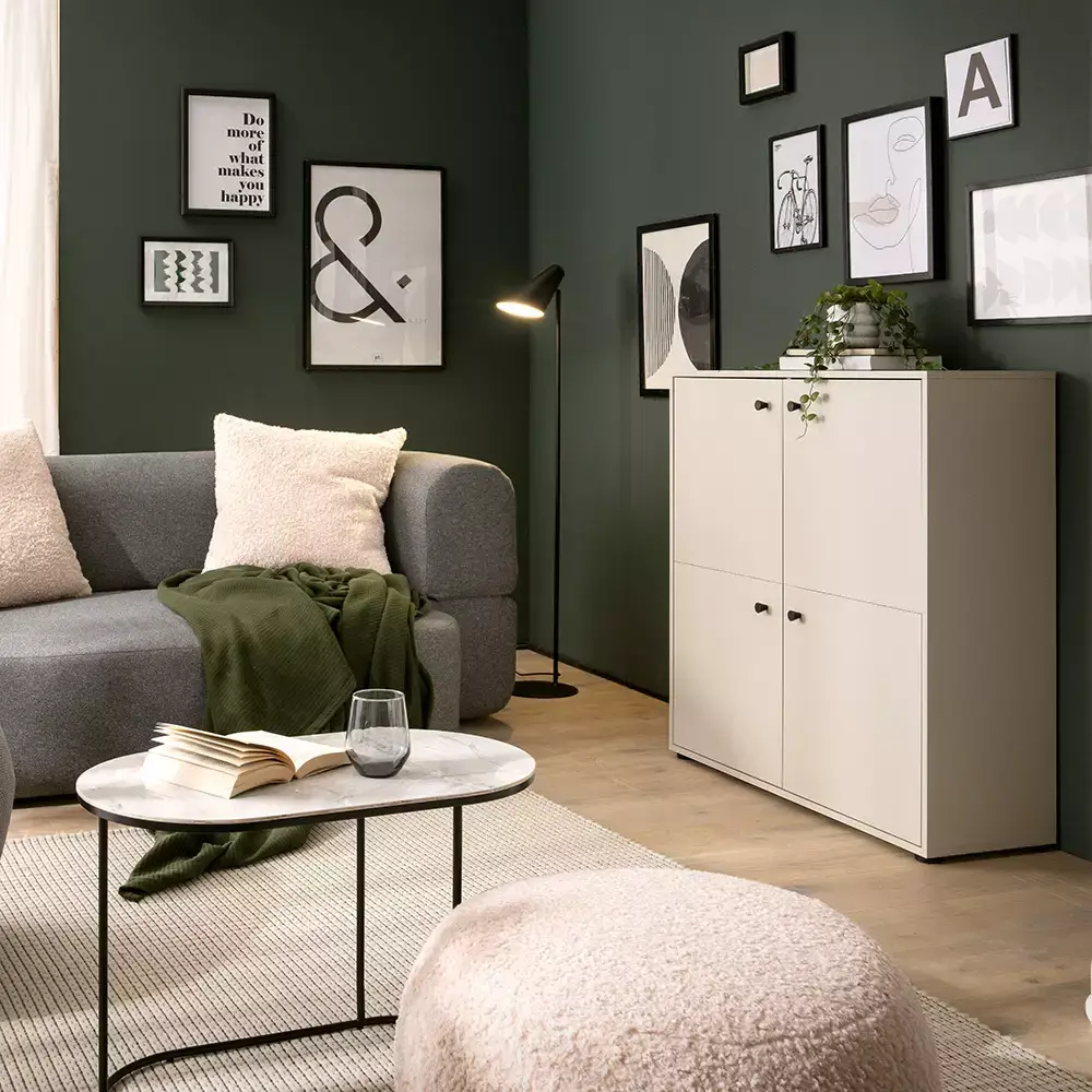 Lomadox Garderoben-/Wohnmöbel Serie LORCA-80 in beige - selbst zusammenstellen Jubiläumsangebot