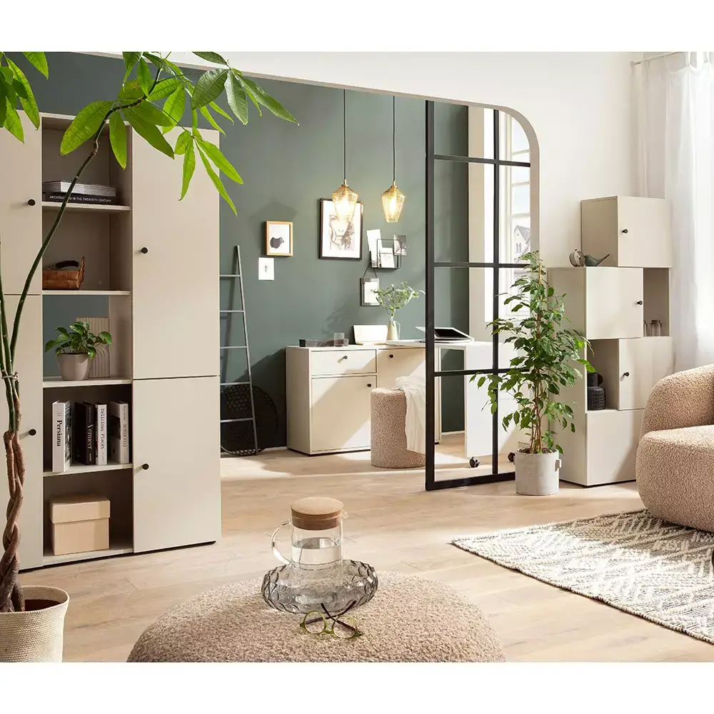 Lomadox Garderoben-/Wohnmöbel Serie LORCA-80 in beige - selbst zusammenstellen Jubiläumsangebot