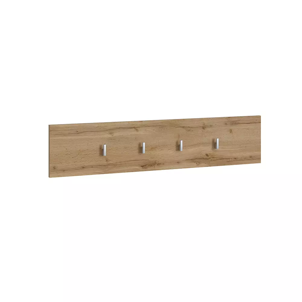 Lomadox Garderoben-Set 3-teilig mit Schuhbank in weiß mit Eiche HUESCA-129 Tägliche Deals