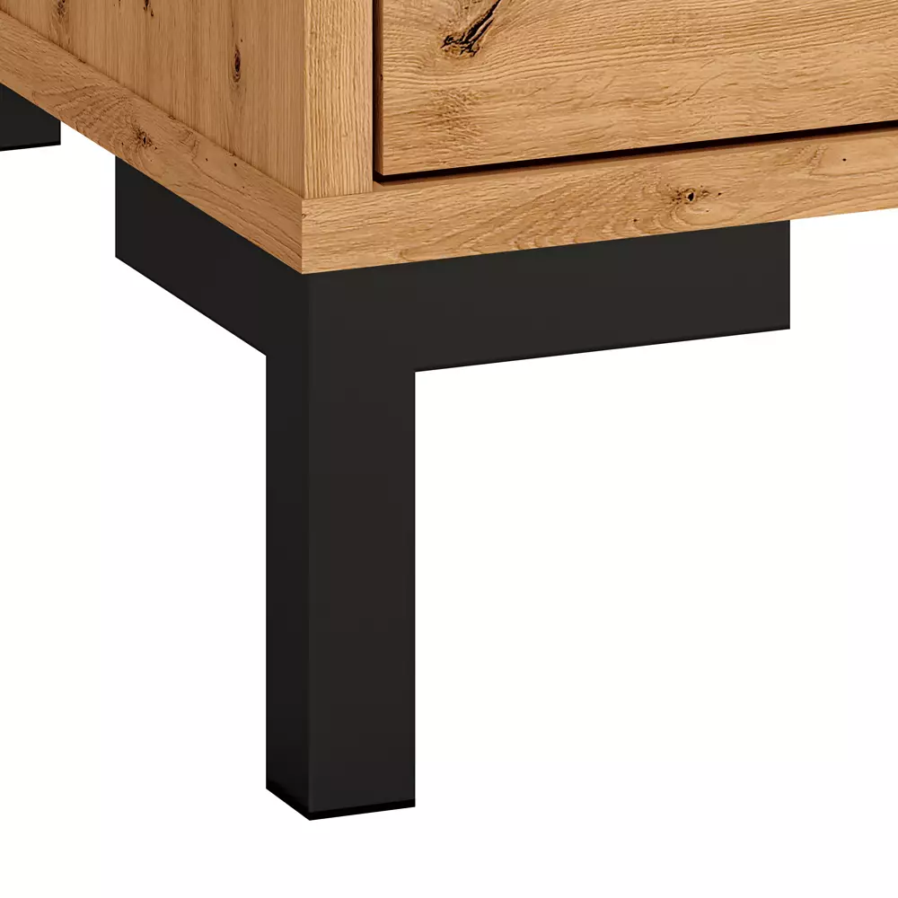 Lomadox Garderoben-Set 3-teilig mit Spiegel und Garderobenschrank, braun, Artisan Eiche Nb., Modern, NASSAU-131 Tiefpreis