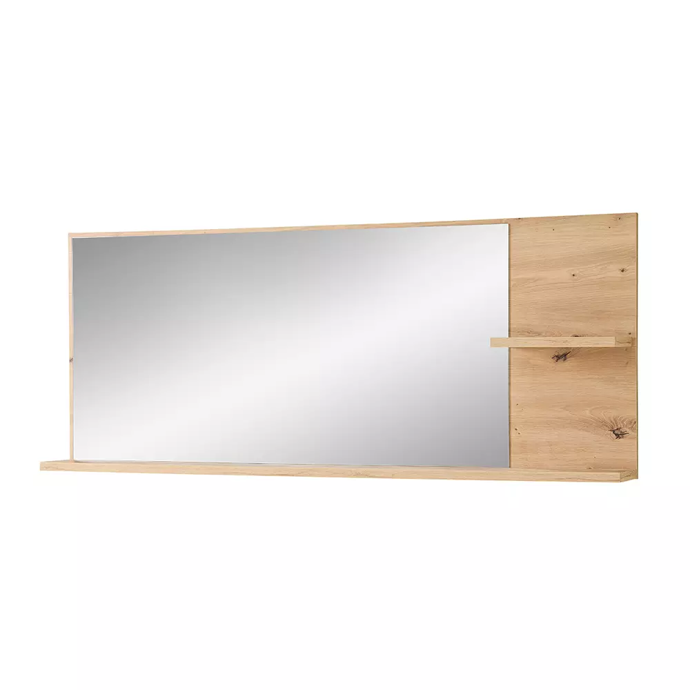 Lomadox Garderobe Spiegel 148 cm breit Eiche BLISS-36