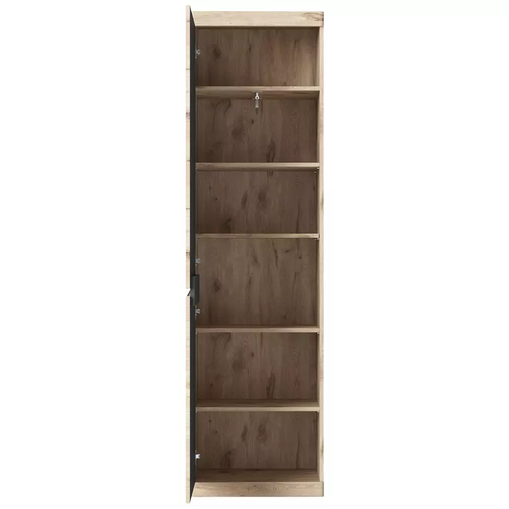 Lomadox Garderoben Hochschrank modern in Eiche TRIPOLI-129 Weihnachtsangebot