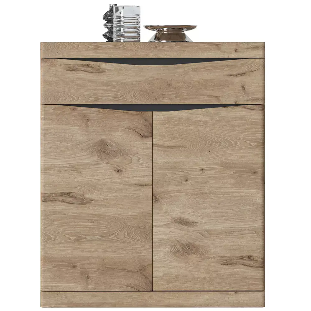 Lomadox Garderoben Kommode modern in Eiche TRIPOLI-129 Valentinstagsangebot