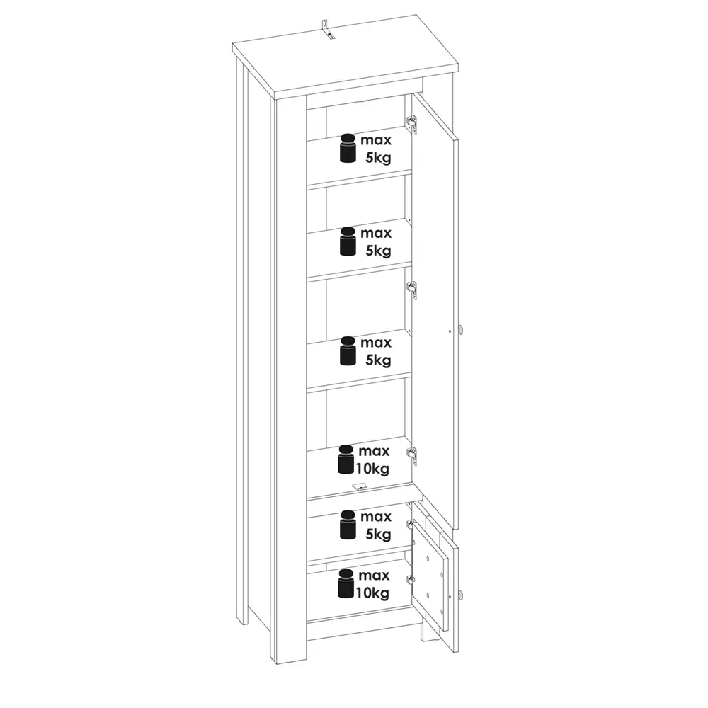 Lomadox Garderoben Serie COSLADA-129 - selbst zusammenstellen Online Outlet