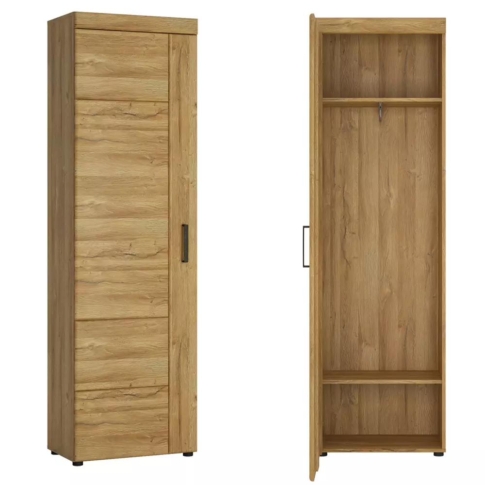 Lomadox Garderobenmöbel Komplett Set, 5-teilig, in Grandson Eiche Nb. CARIATI-129, B/H/T ca. 274/195/38 cm Bis zu 60% Rabatt