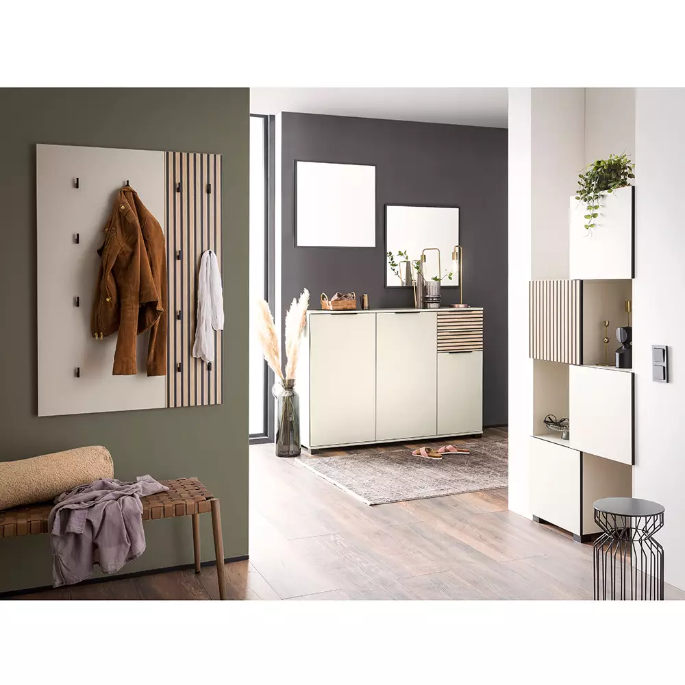 Lomadox Garderobenmöbel Serie ALTAMURA-80 in beige - selbst zusammenstellen