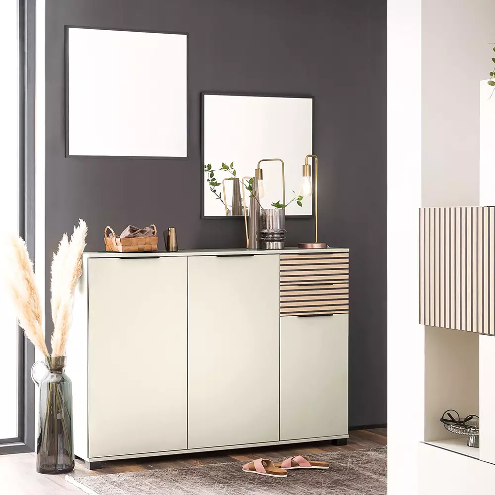 Lomadox Garderobenmöbel Serie ALTAMURA-80 in beige - selbst zusammenstellen Sonderangebot der Fabrik