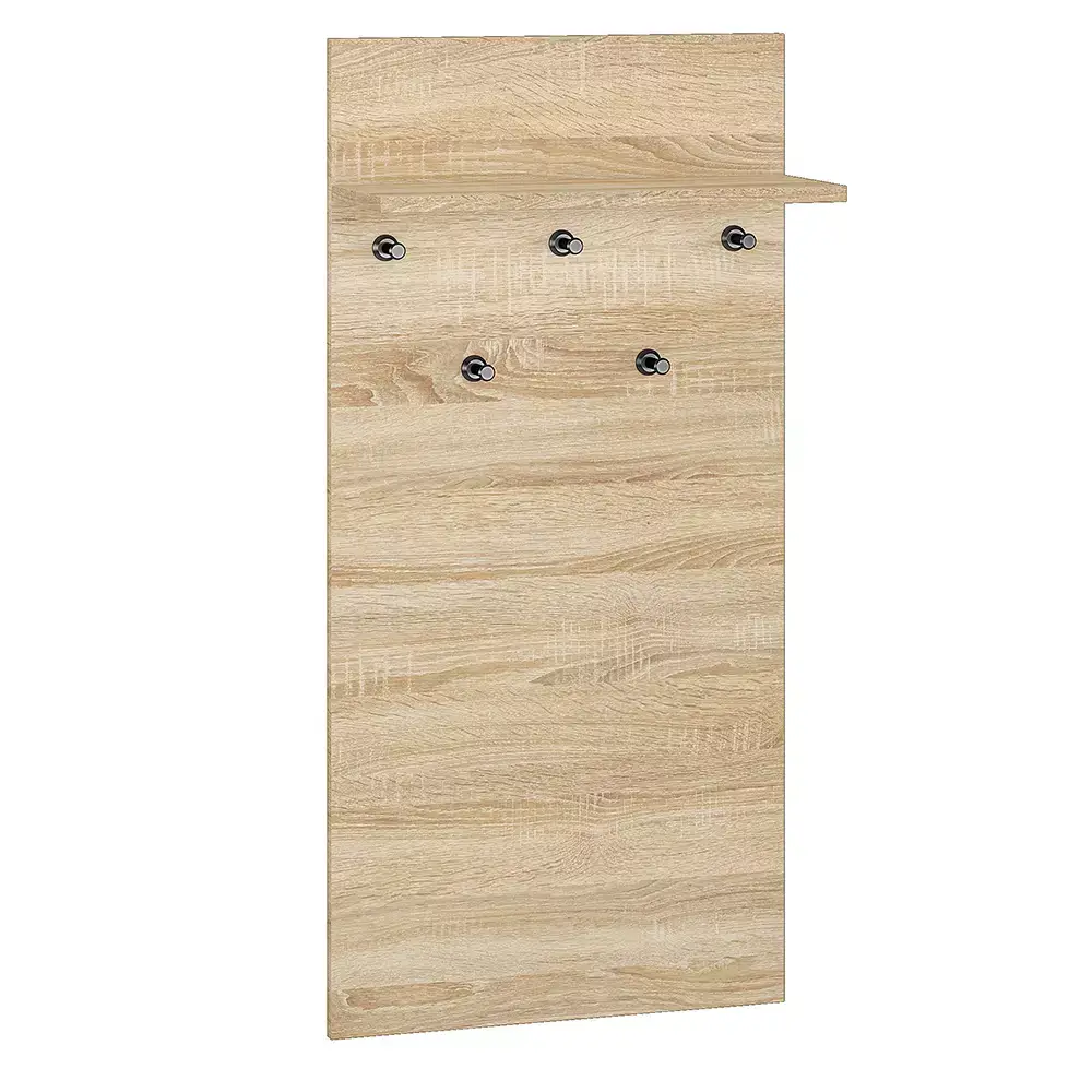 Lomadox Garderobenpaneel 50 cm breit Eiche hell CHEB-131 Meist gekauft