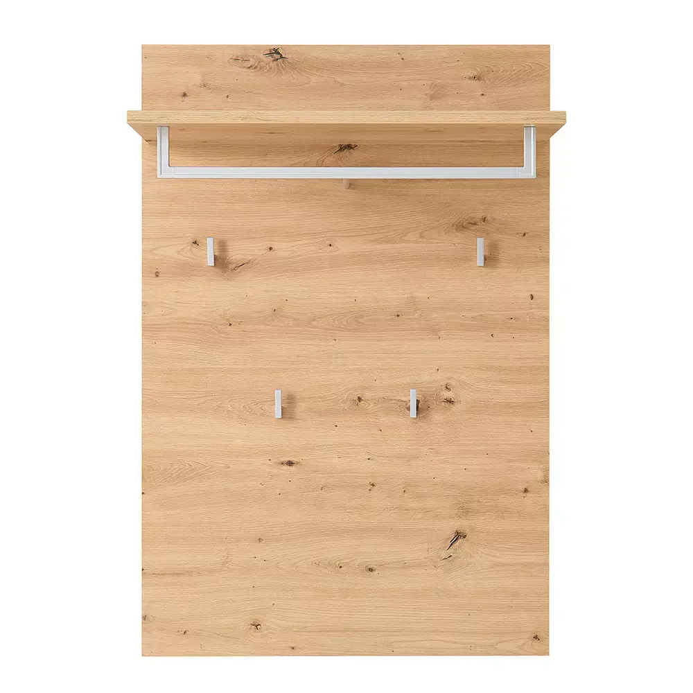 Lomadox Garderobenpaneel 78 cm breit Eiche BLISS-36