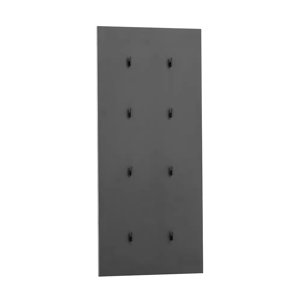 Lomadox Garderobenpaneel modern in schwarz matt ALTAMURA-80