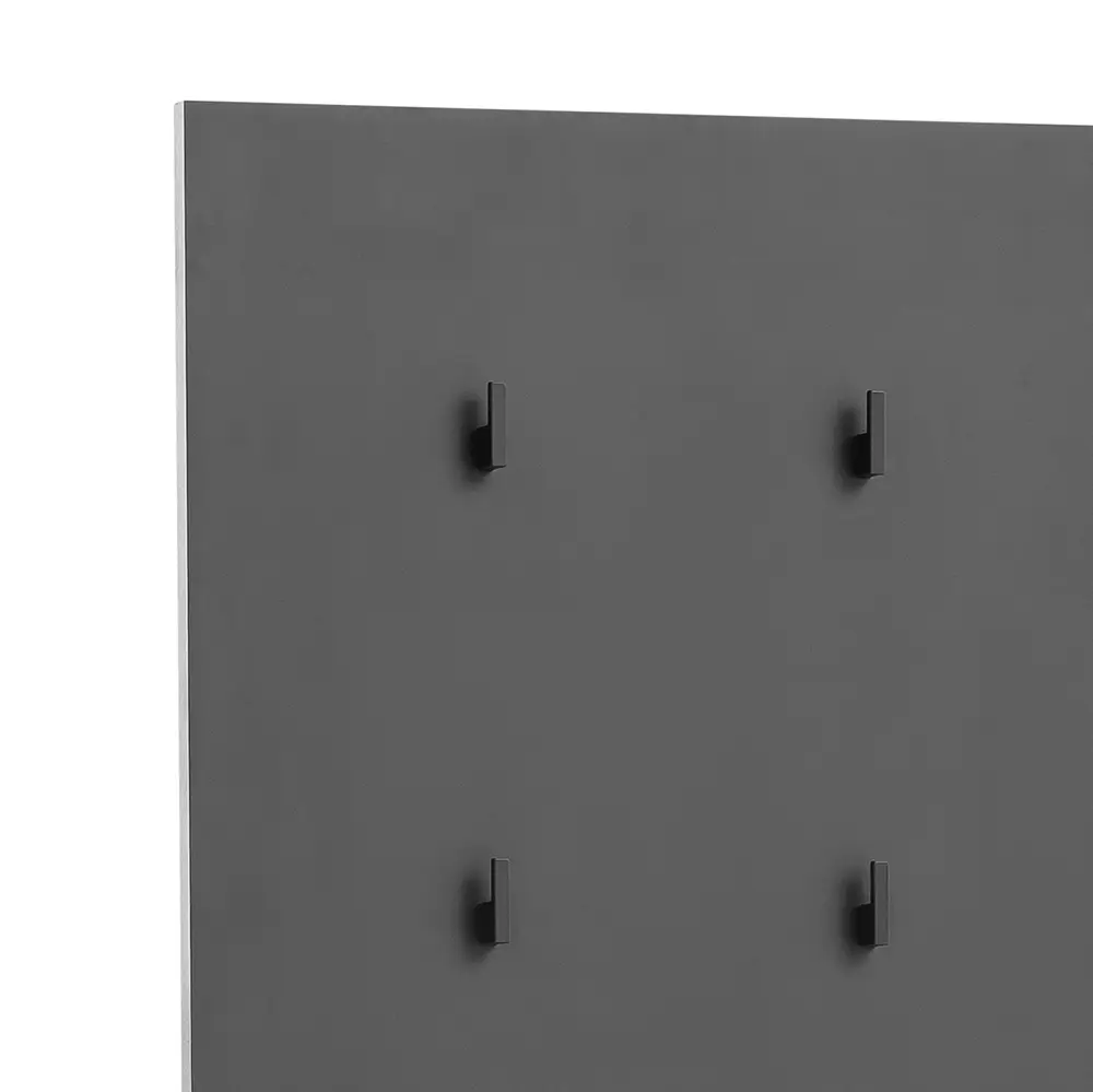 Lomadox Garderobenpaneel modern in schwarz matt ALTAMURA-80 Bestseller