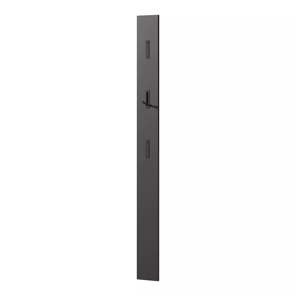 Lomadox Garderobenpaneel Wandgarderobe 2er Set in grau ABERDEEN-01 mit ausklappbaren Metallhaken Sonderangebote