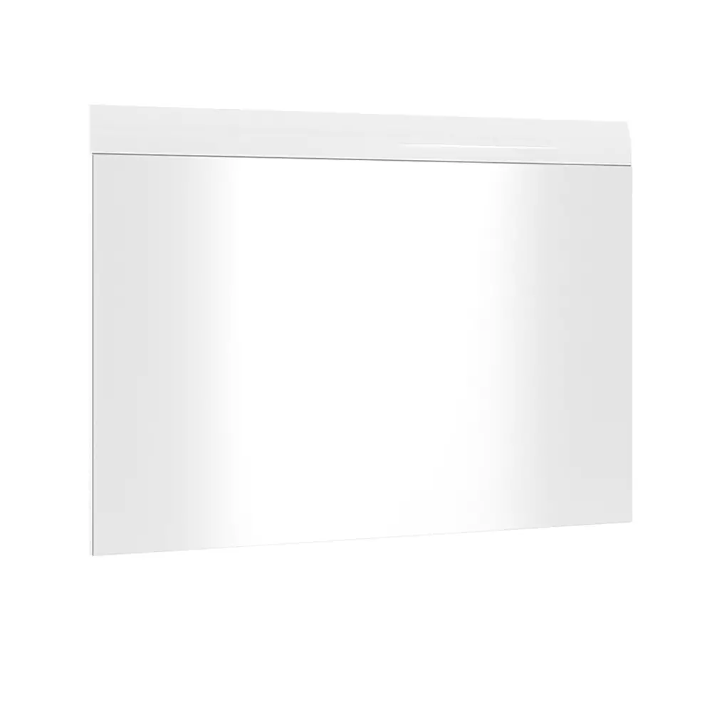 Lomadox Garderobenspiegel 87x63 cm weiß Hochglanz MALABO-129
