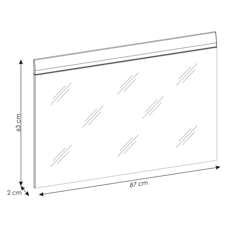 Lomadox Garderobenspiegel 87x63 cm weiß Hochglanz MALABO-129 Letzter Tag