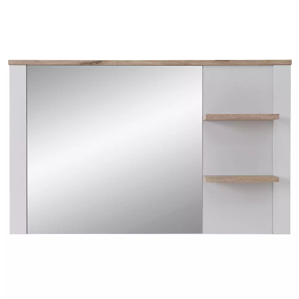 Lomadox Garderobenspiegel matt grau mit Eiche DEVON-36 Landhausstil, 130 cm breit Discount Store für neue Produkte