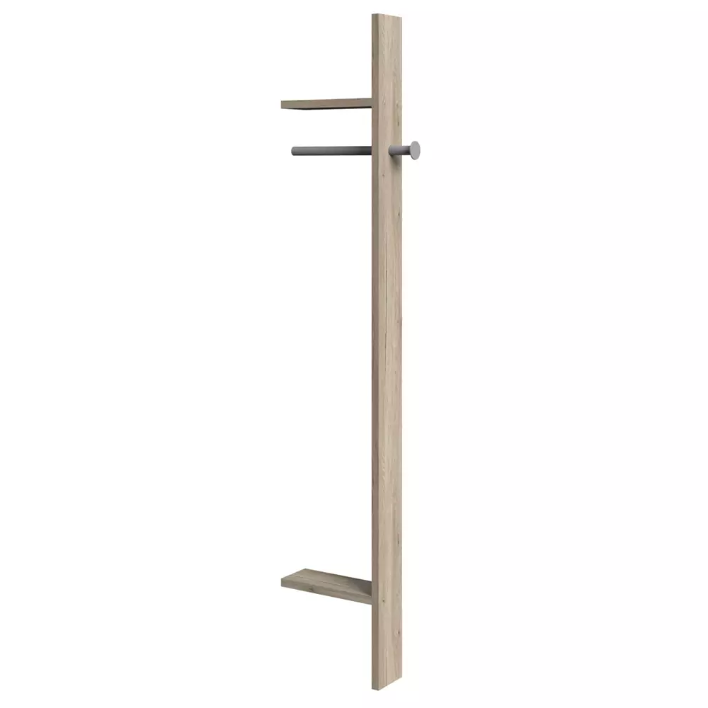 Lomadox Garderobenstange für Kleiderschrank JOHANNESBURG-43 in Eiche Nb., B/H/T: ca. 32/179/12 cm