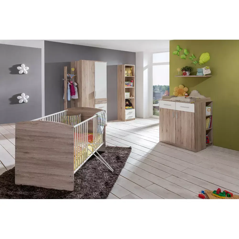Lomadox Garderobenstange für Kleiderschrank JOHANNESBURG-43 in Eiche Nb., B/H/T: ca. 32/179/12 cm Im Verkauf