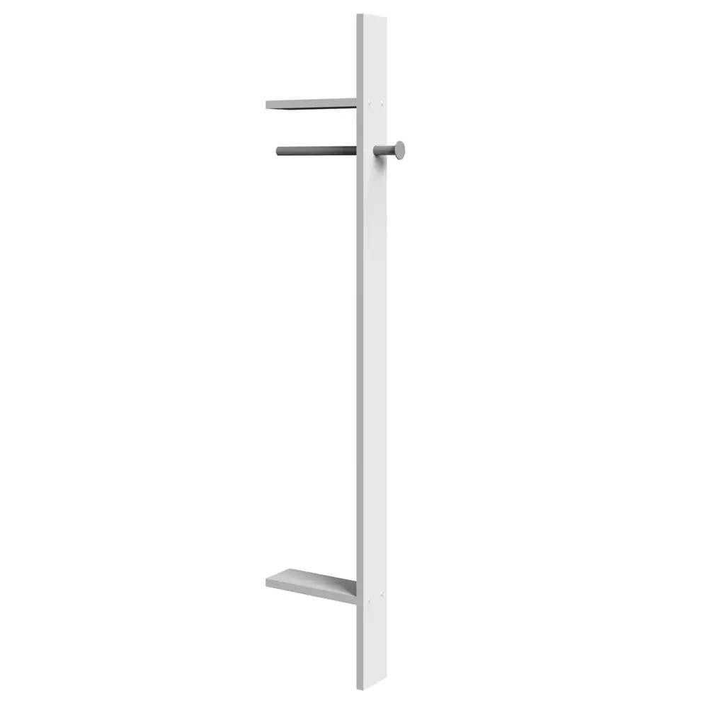 Lomadox Garderobenstange für Kleiderschrank JOHANNESBURG-43 in weiß, B/H/T: ca. 32/179/12 cm