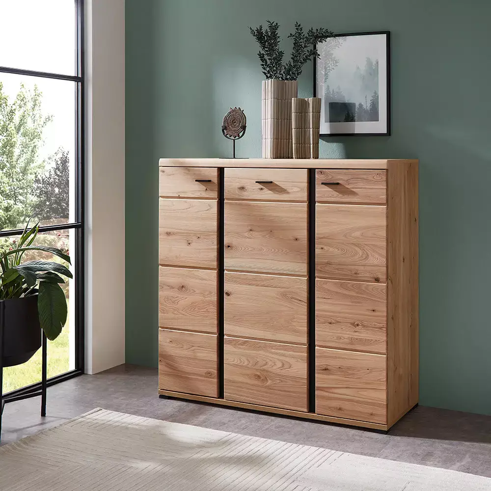 Lomadox Highboard, Altesche gebürstet, teilmassiv, SARINA-36 Verkauf