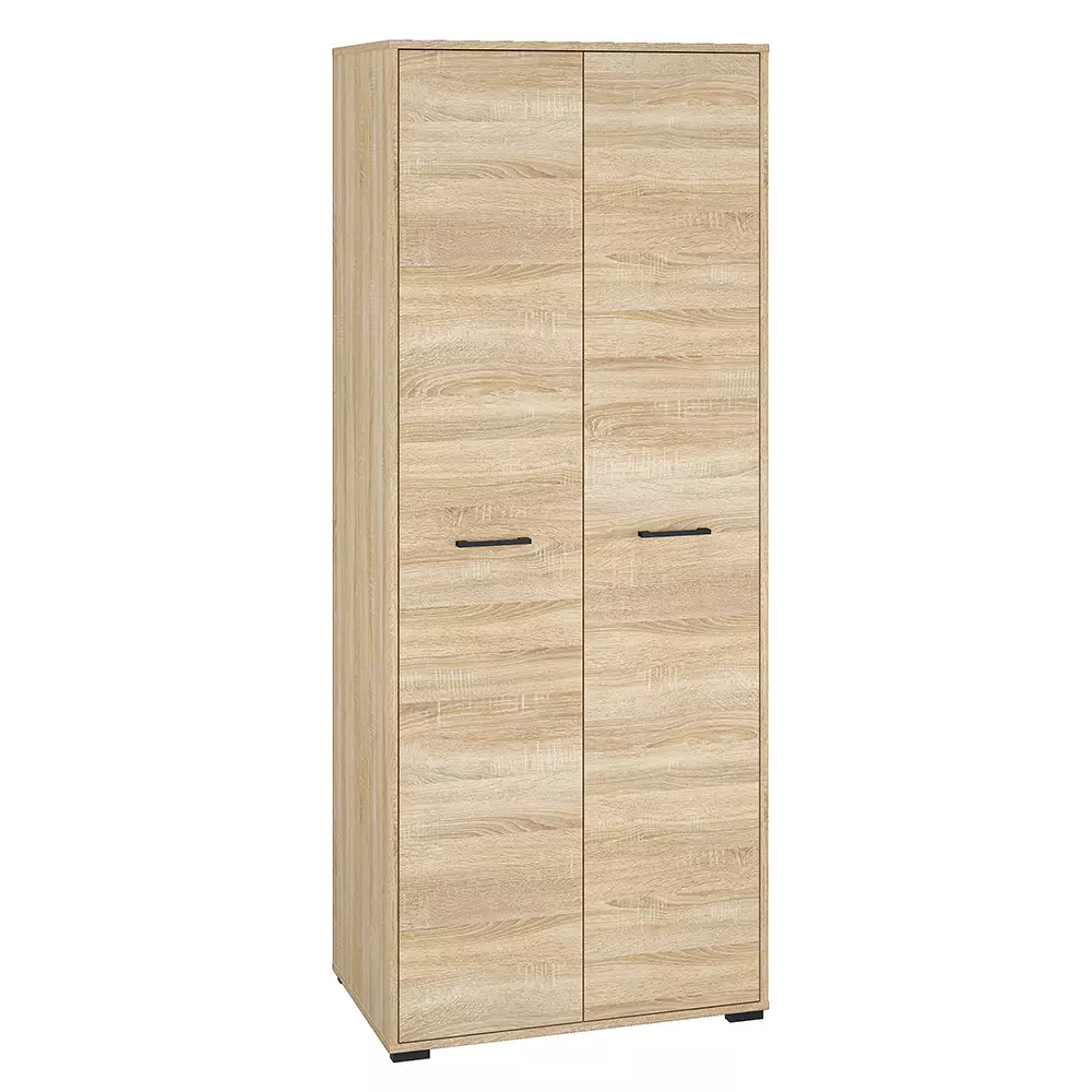 Lomadox Garderobenschrank 2-türig Eiche hell CHEB-131