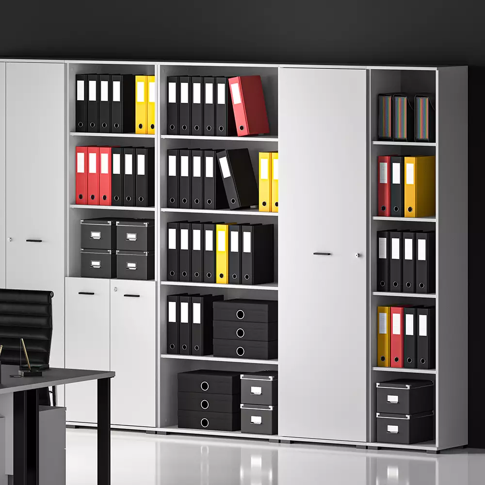 Lomadox Garderobenschrank abschließbar, grau, BIARRITZ-131 Fabrik Onlineshop