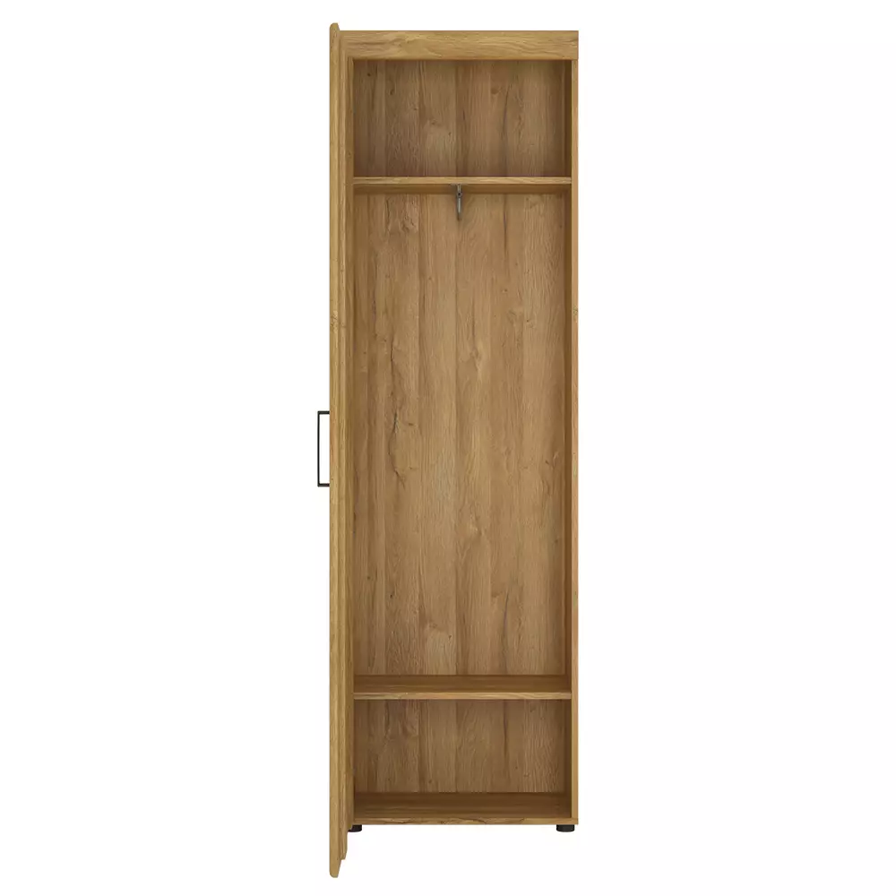 Lomadox Garderobenschrank in Grandson Eiche Nb. mit Türanschlag links CARIATI-129, B/H/T ca. 58/195/37,4 cm Versandkostenfrei