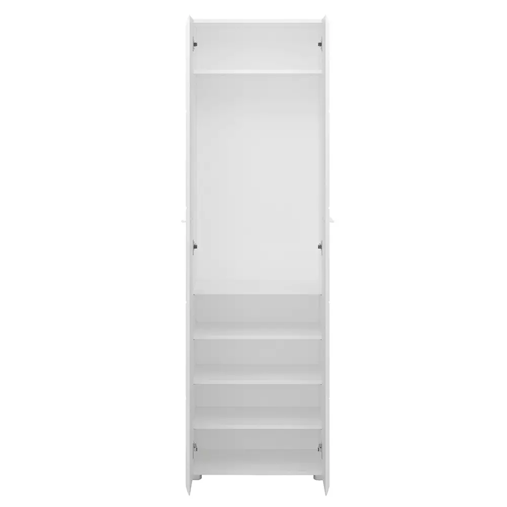 Lomadox Garderobenschrank in weiß Hochglanz MALABO-129 Begrenztes Angebot