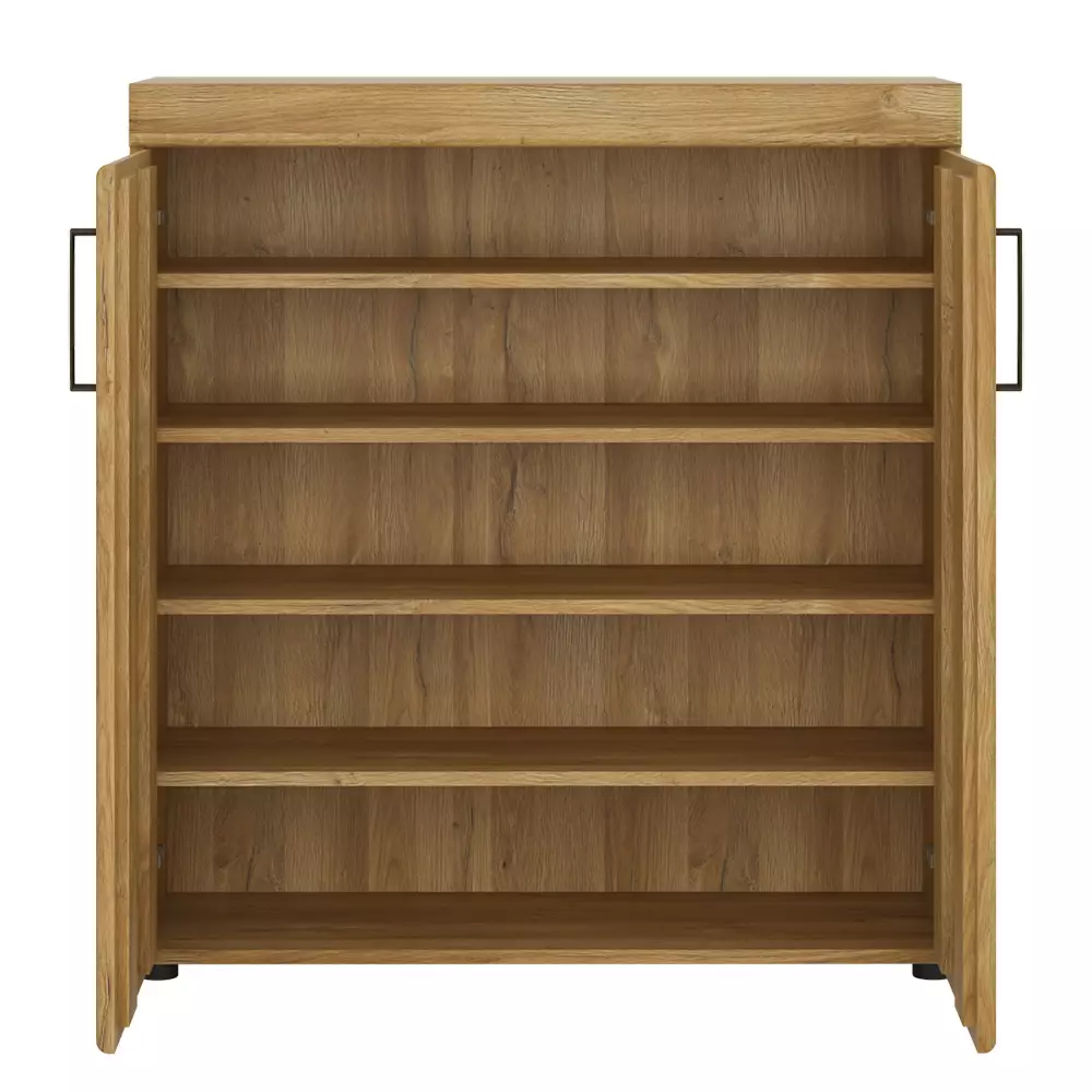 Lomadox Garderobenschrank Schuhschrank in Grandson Eiche Nb. CARIATI-129, B/H/T ca. 92,8/100,2/38 cm Lagerräumung