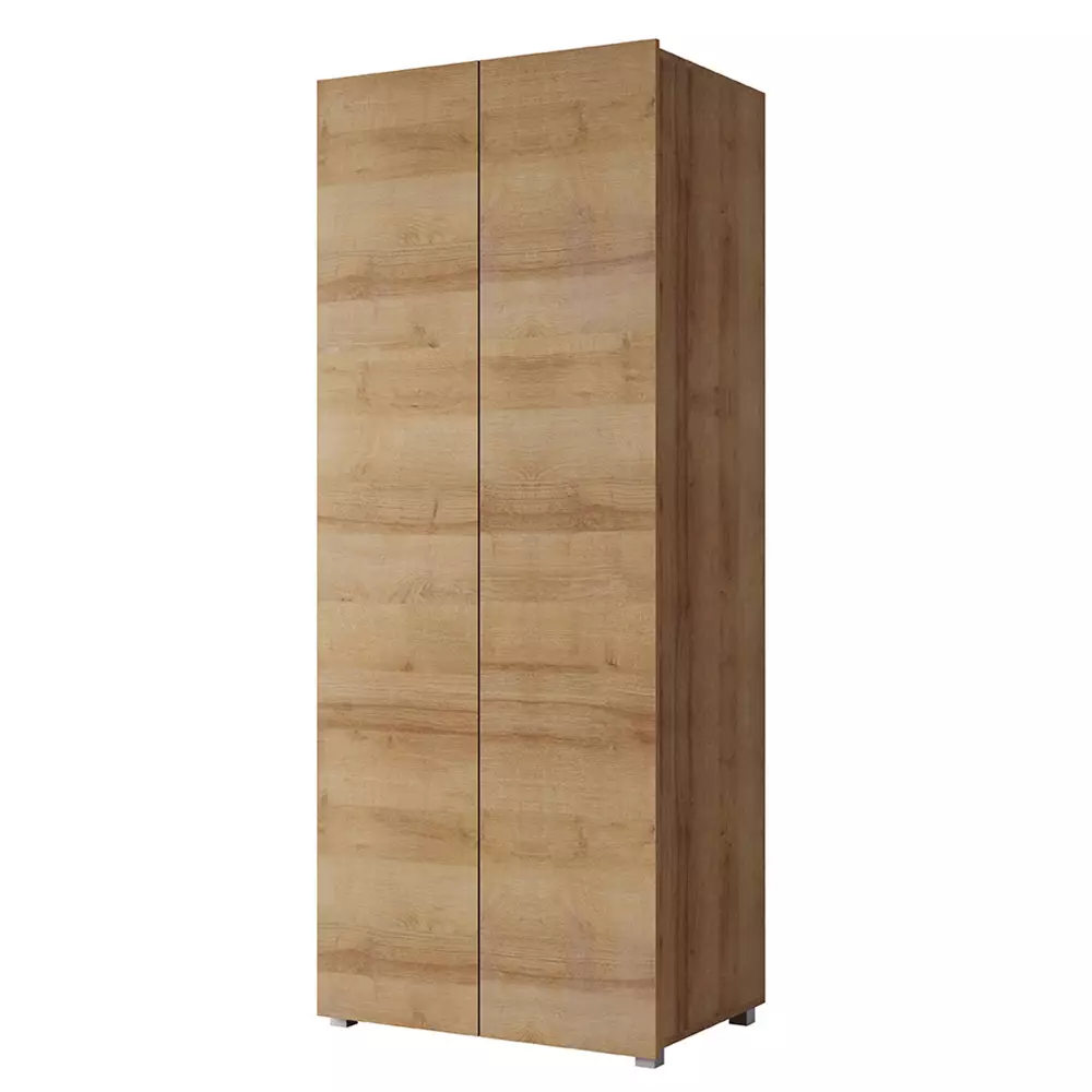 Lomadox Kleiderschrank Drehtürenschrank in Eiche Gold Nb. CAIRNS-132, B/H/T ca. 80/200/52 cm