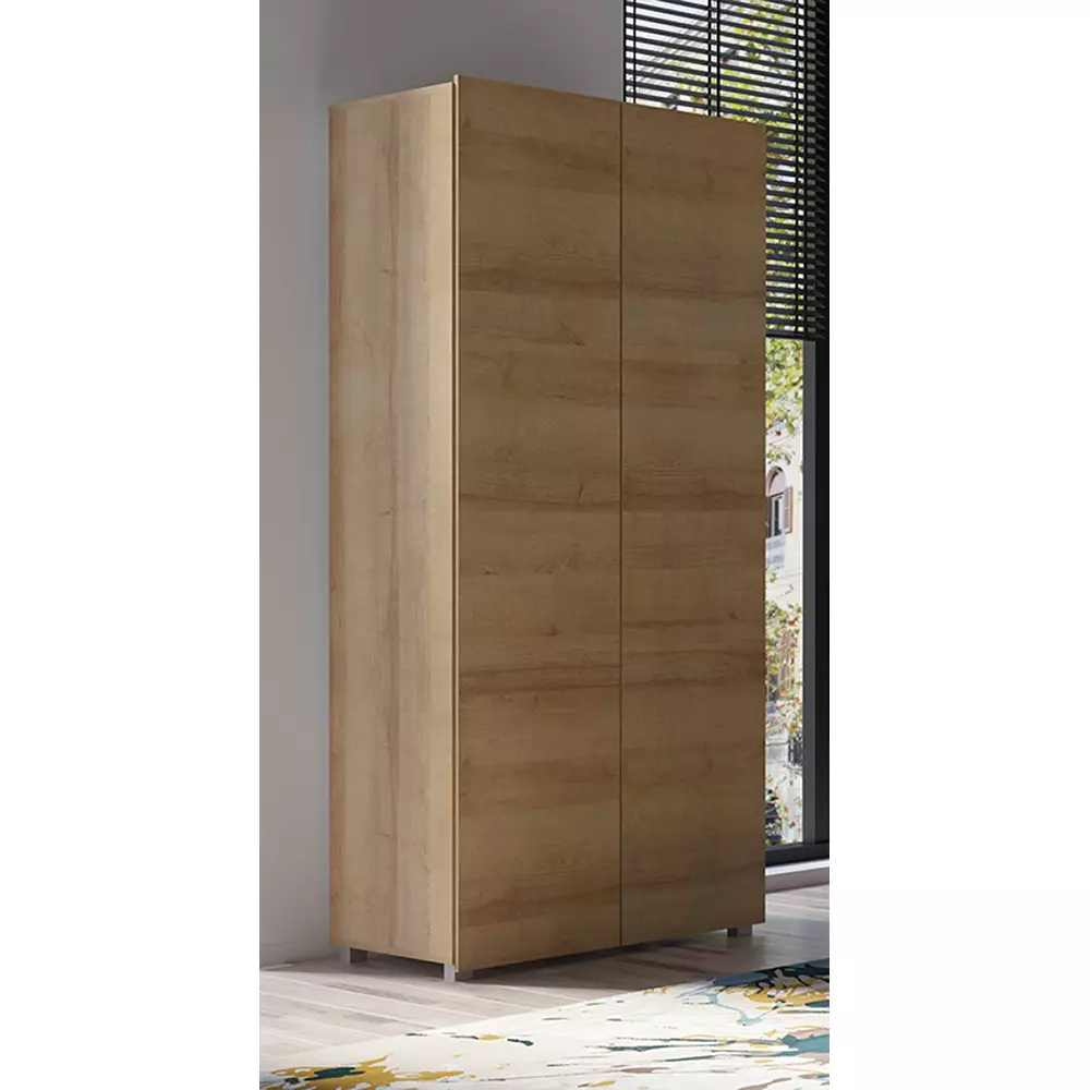 Lomadox Kleiderschrank Drehtürenschrank in Eiche Gold Nb. CAIRNS-132, B/H/T ca. 80/200/52 cm Räumungsverkauf