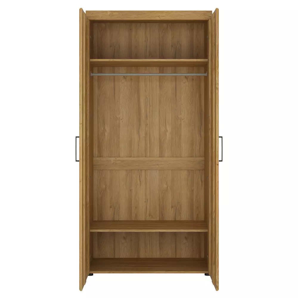 Lomadox Kleiderschrank in Grandson Eiche Nb. CARIATI-129, B/H/T ca. 92,8/195/57,9 cm VIP-Rabatte