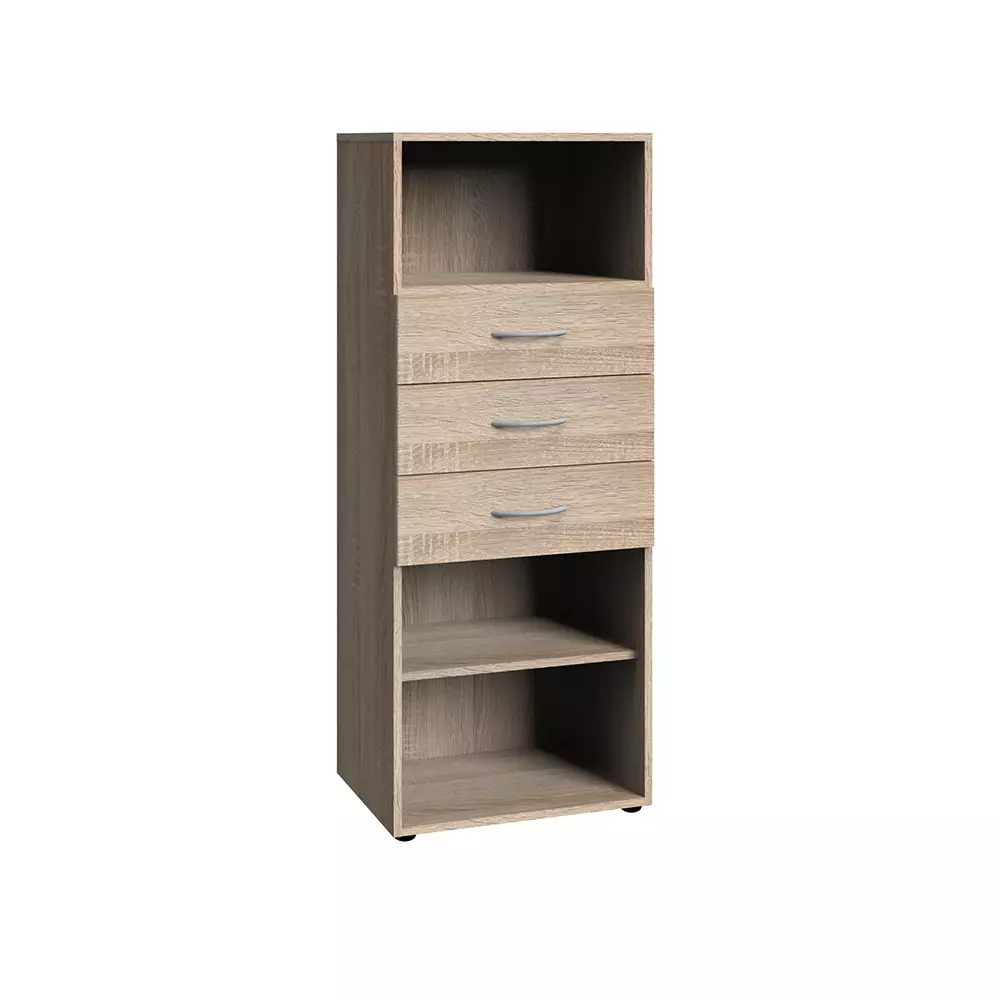 Lomadox Regal 126cm hoch, Eiche, MIAMI-43, diverse Breiten