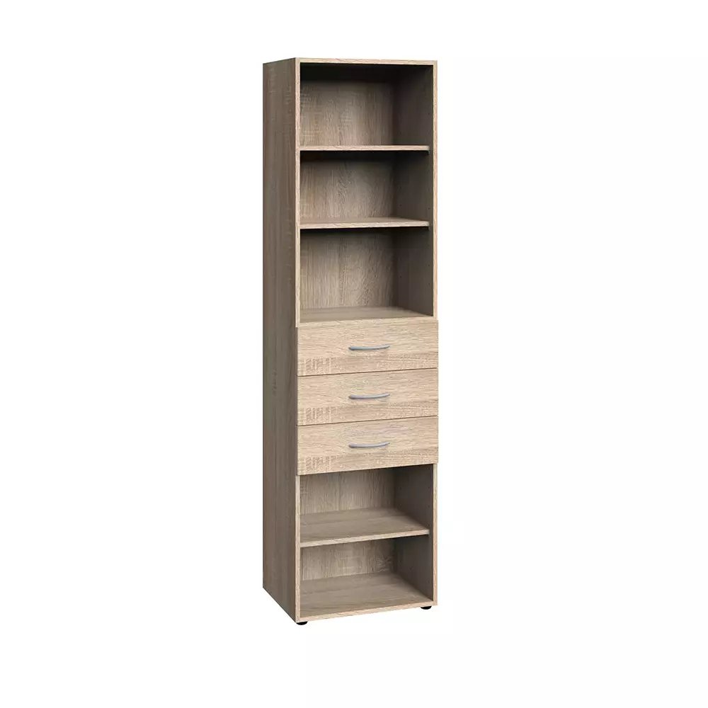 Lomadox Regal 185cm hoch, Eiche, MIAMI-43, diverse Breiten