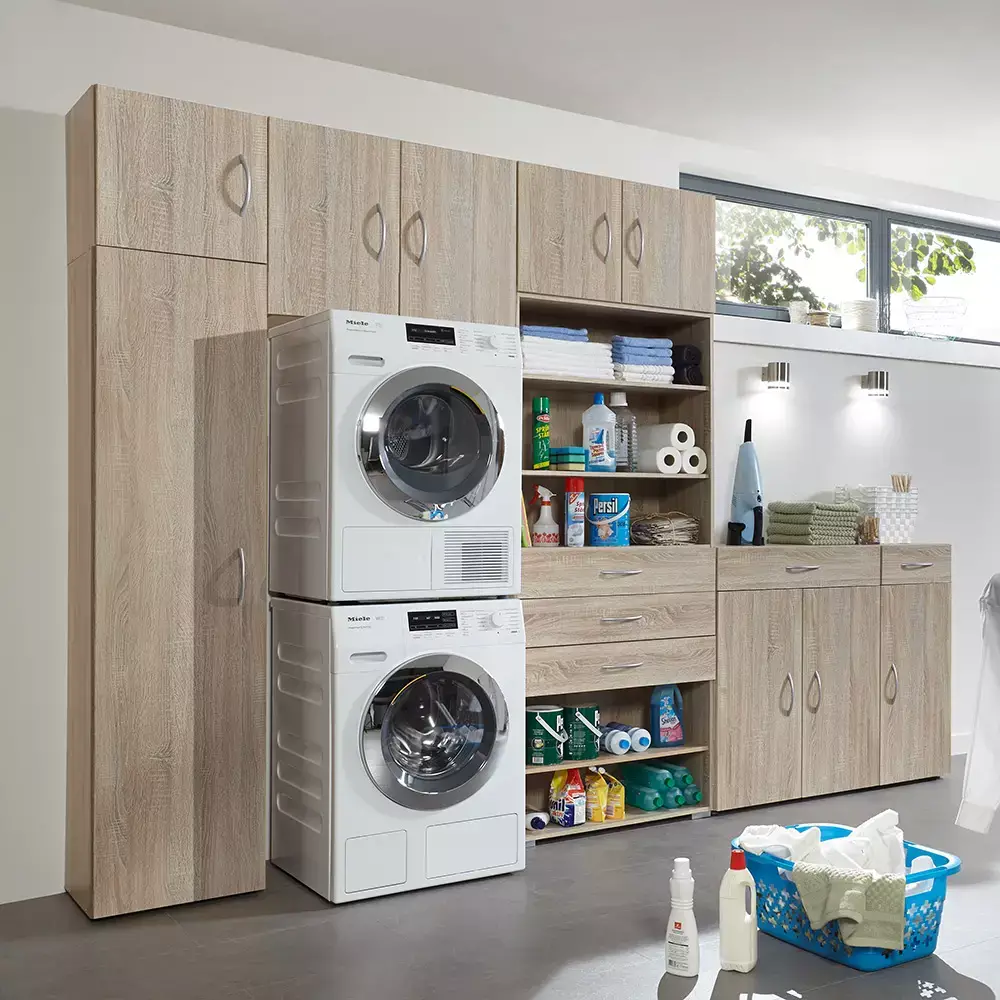 Lomadox Schrank 1-türig Eiche MIAMI-43, diverse Breiten, H/T ca. 185/40 cm Osterangebot
