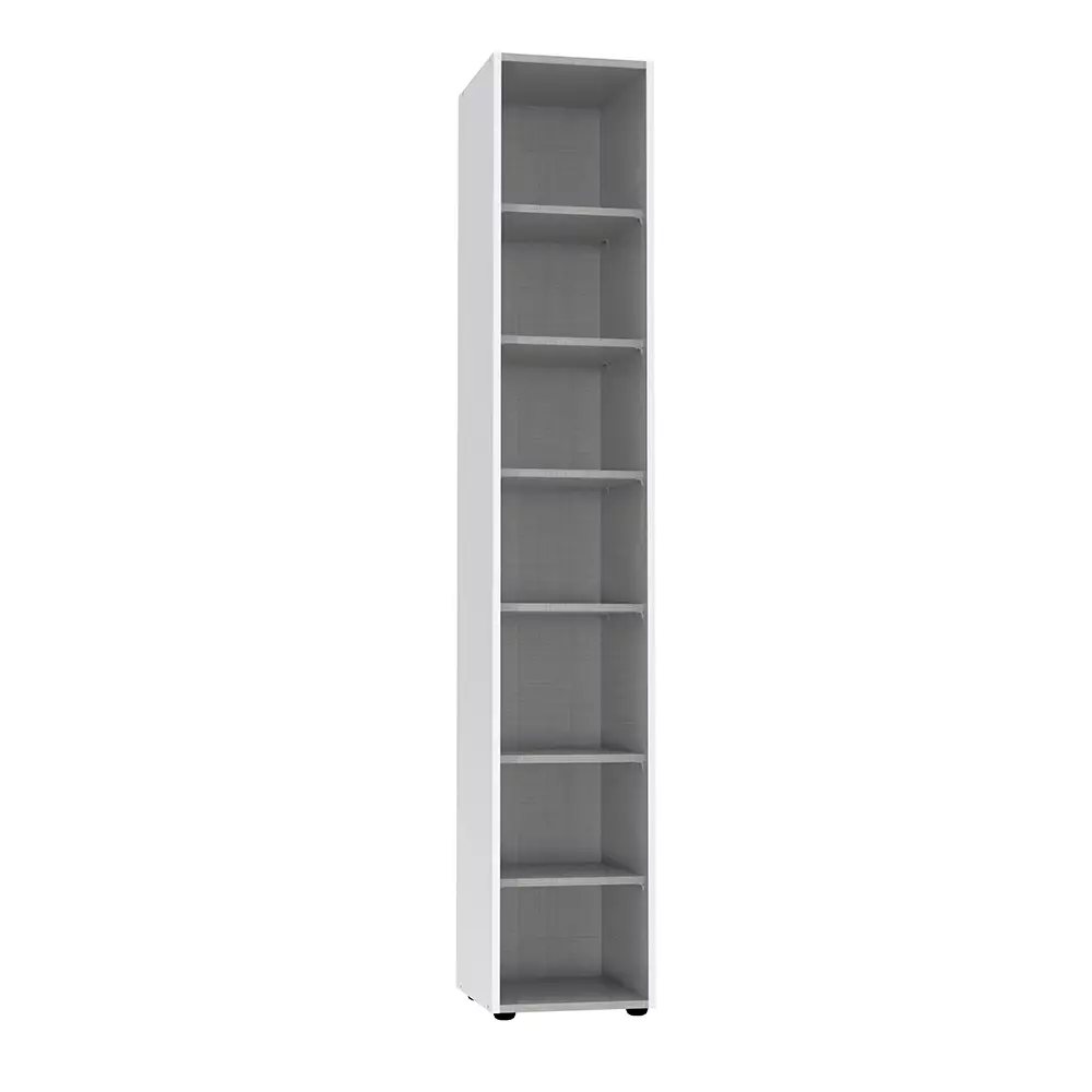 Lomadox Schrank 1-türig weiß MIAMI-43, diverse Breiten, H/T ca. 185/40 cm Vatertagsangebot