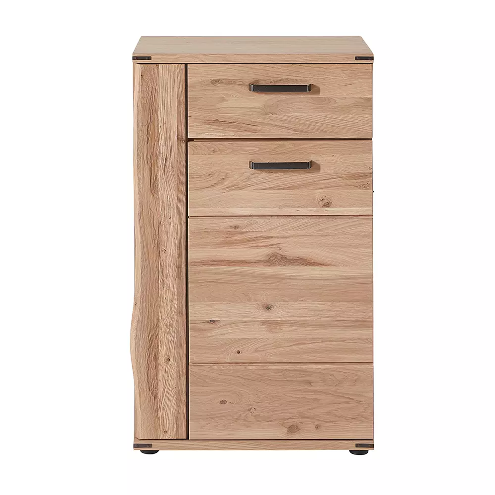 Lomadox Schuhschrank in Eiche teilmassiv BESKO-55 mit Softclose-Funktion Sonderangebot der Fabrik