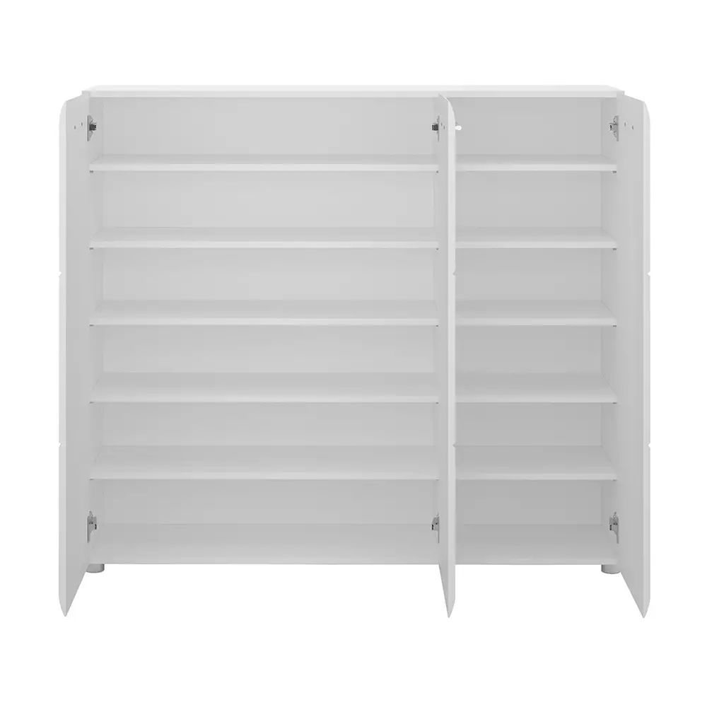 Lomadox Schuhschrank Kommode 135 cm breit weiß Hochglanz MALABO-129 Discount Store für neue Produkte