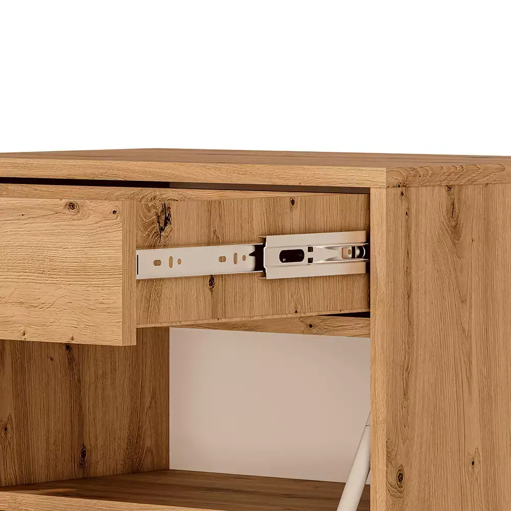 Lomadox Schuhschrank mit 2 Klappen, Artisan Eiche Nb., NASSAU-131, B/H/T ca. 55/94/34 cm Super Rabatt