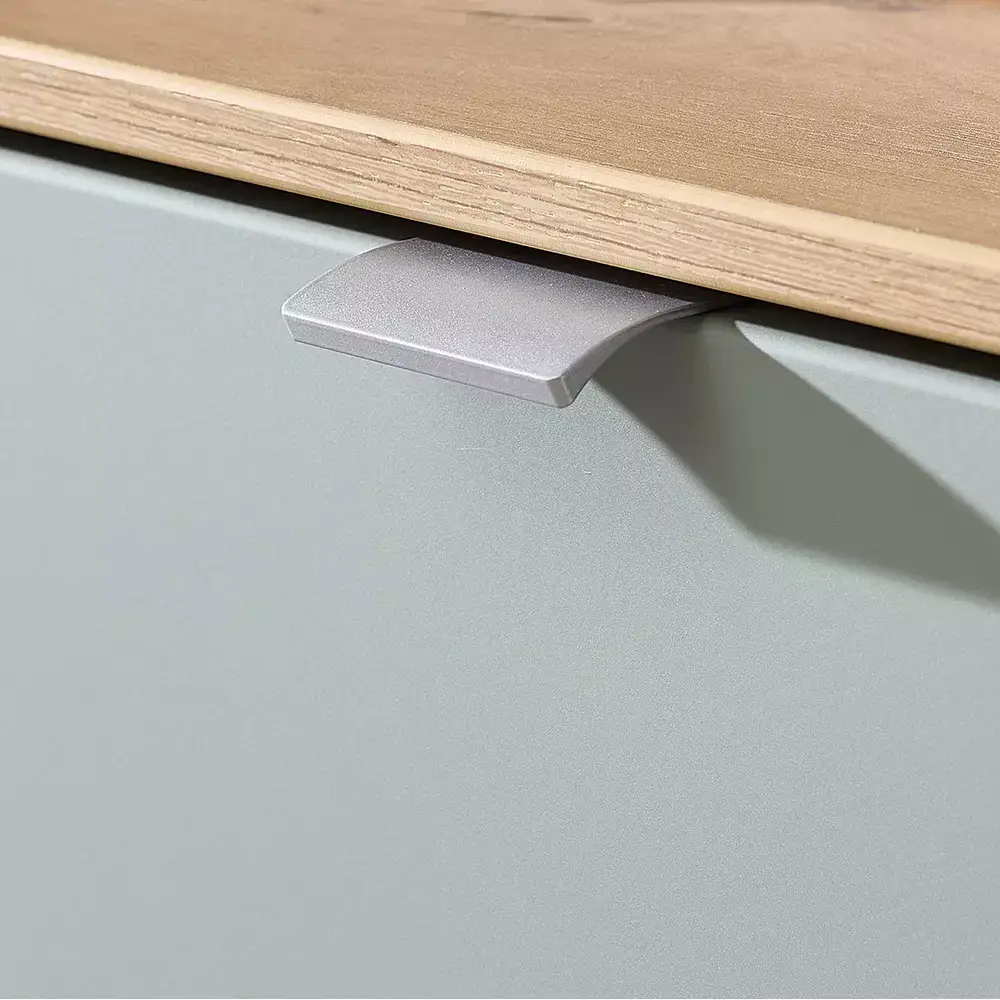 Lomadox Schuhschrank mit 4 Klappen grün matt BLISS-36 50% Rabatt mit kostenlosem Versand