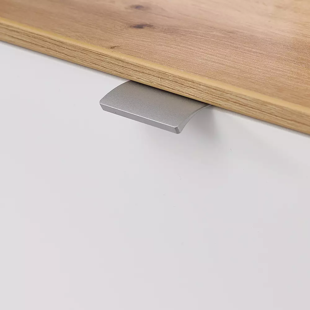 Lomadox Schuhschrank mit 4 Klappen weiß matt mit Eiche BLISS-36 Clearance-Verkauf