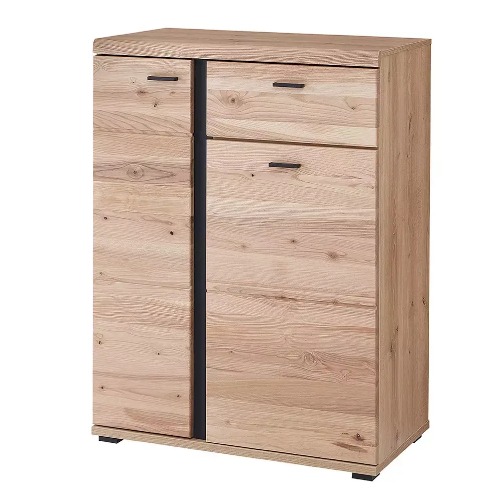 Lomadox Schuhschrank, Front Esche massiv gebürstet, SARINA-36, B/H/T ca. 80/107/40 cm