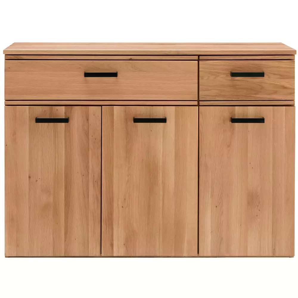 Lomadox Sideboard Flur inkl. Spiegel LEUNA-64 in Eiche massiv geölt, B/H/T: ca. 120/200/39 cm Online