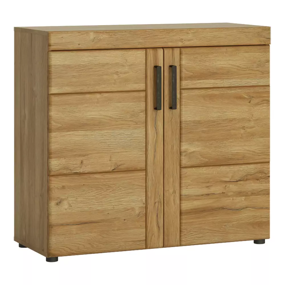 Lomadox Sideboard Kommode mit 2 Türen in Grandson Eiche Nb. CARIATI-129, B/H/T ca. 92,8/86/40,9 cm