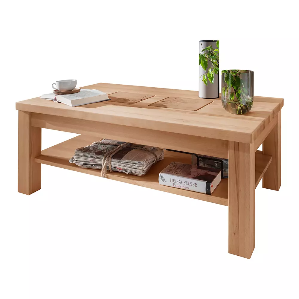 Lomadox Couchtisch 118x70cm, Kernbuche massiv geölt, WINNIPEG-69