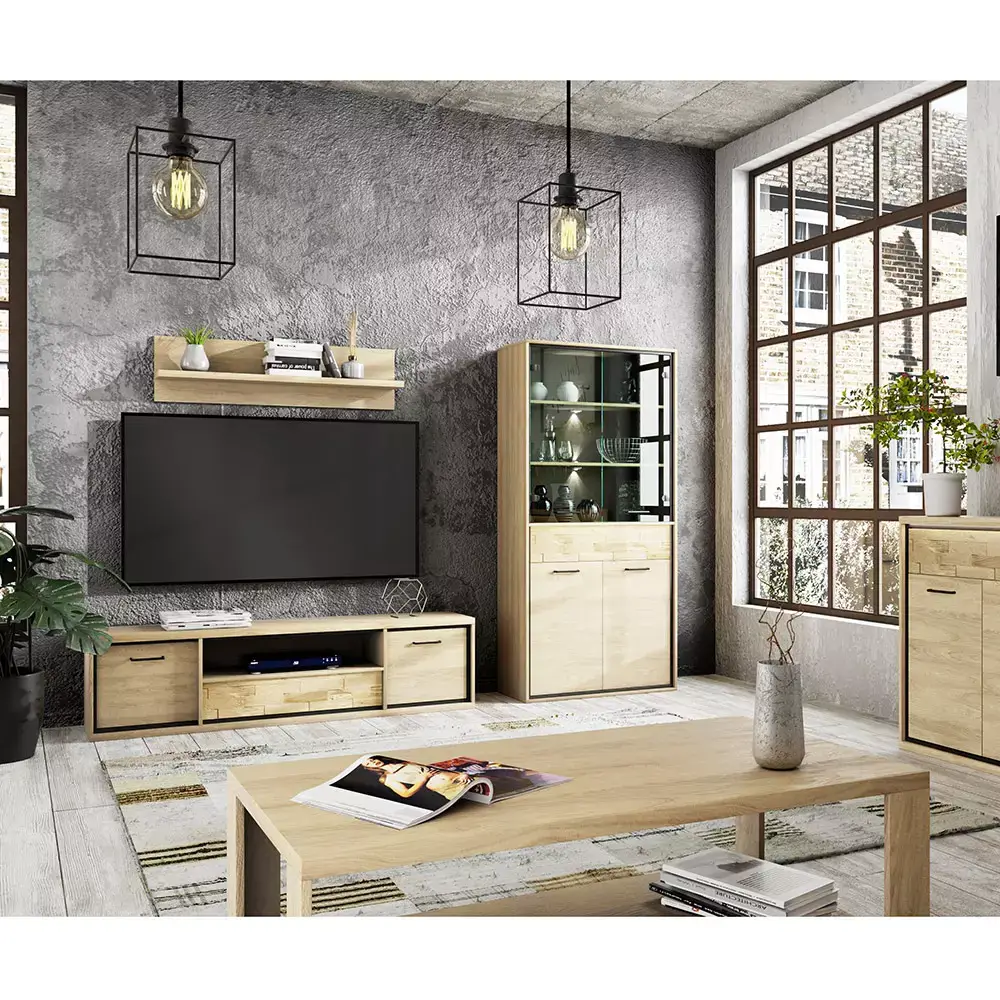 Lomadox Couchtisch 120x65 cm, Eiche, MEGARA-161 Exklusivangebot