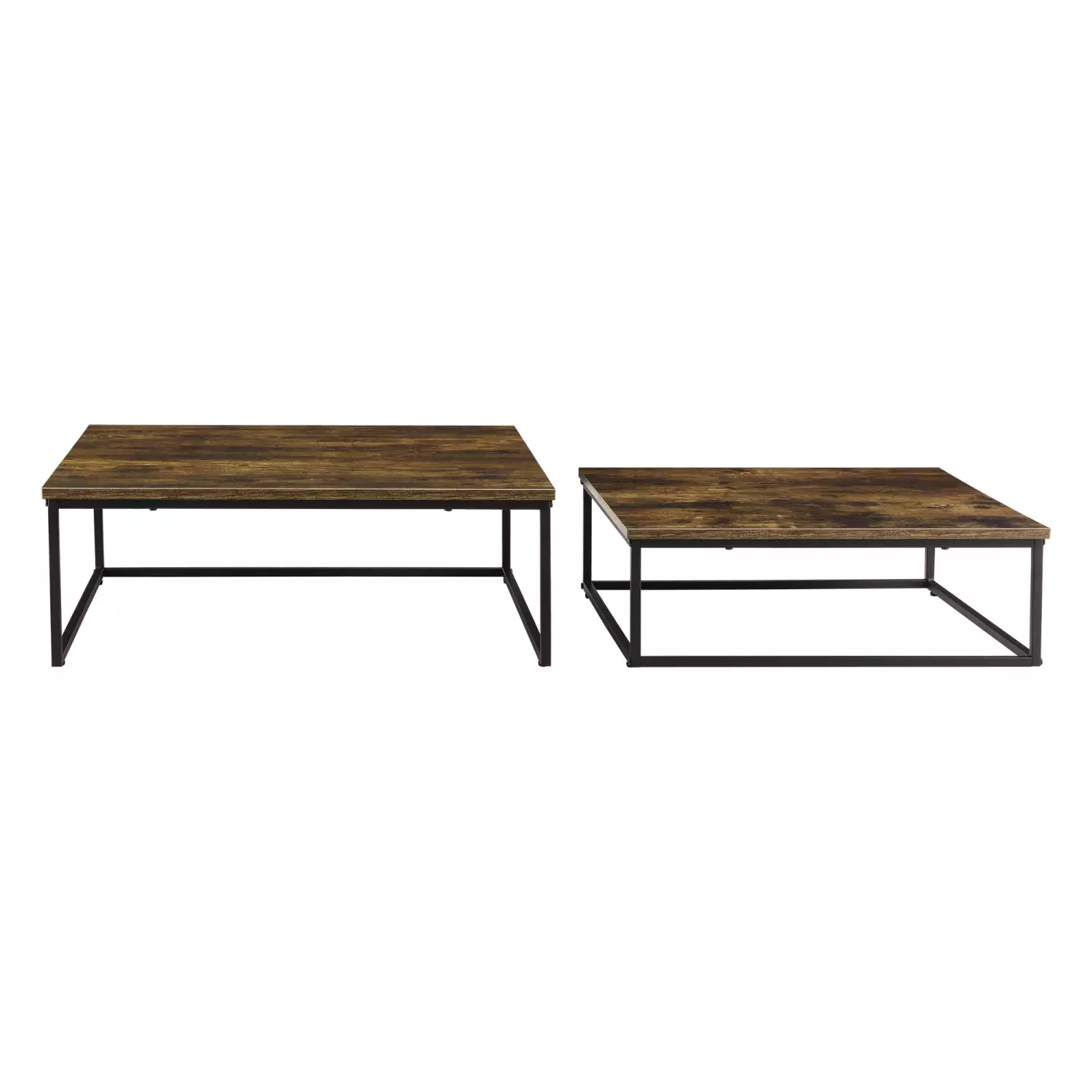 Lomadox Couchtisch 2er Set, Holzoptik mit Metallgestell, BELOVAR-100 Cyber Monday