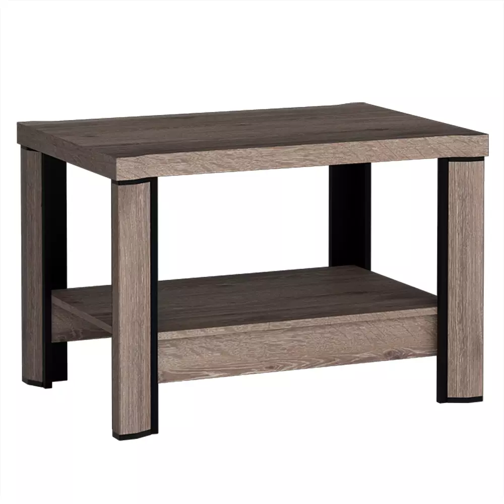 Lomadox Couchtisch 90cm in Trüffel Eiche DUNEDIN-161