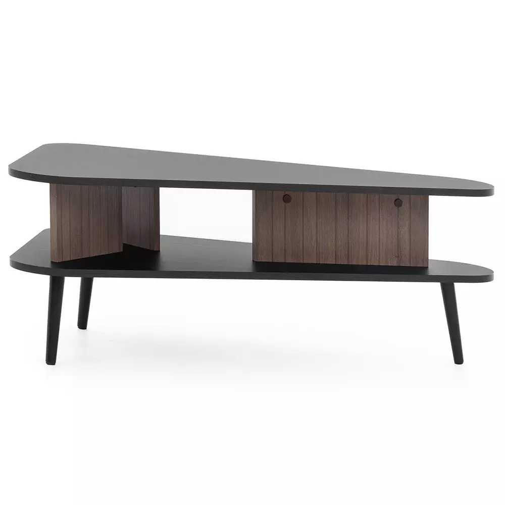 Lomadox Couchtisch in graphit mit Holzoptik PRETORIA-132