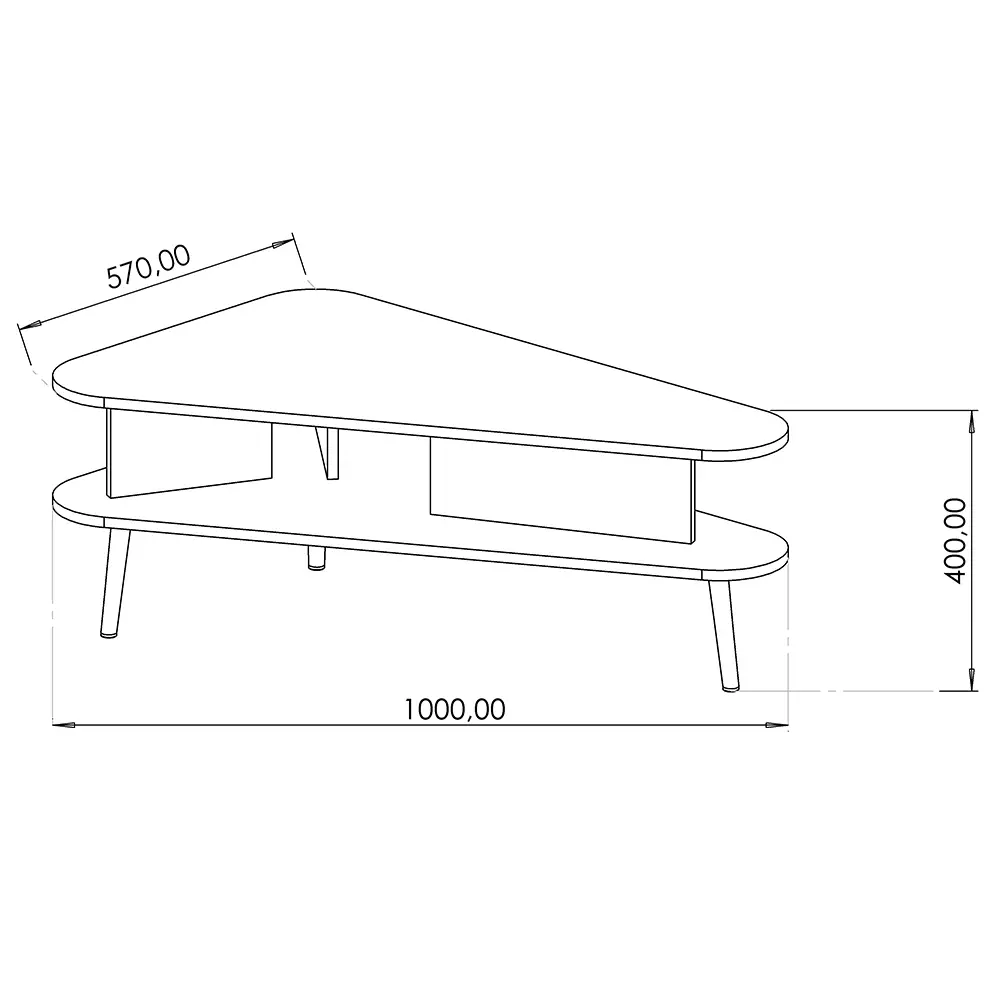 Lomadox Couchtisch in graphit mit Holzoptik PRETORIA-132 Riesige Ersparnisse
